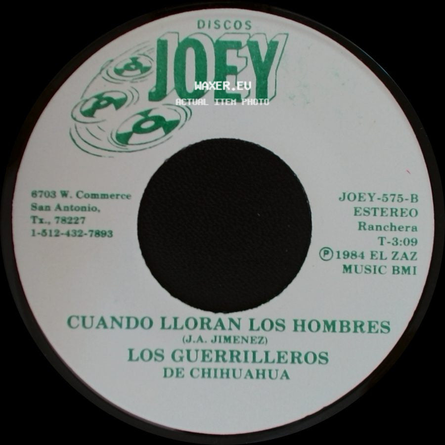 Los Guerrilleros De Chihuahua - Corrido De Los Choferes / Cuando Lloran Los Hombres side B