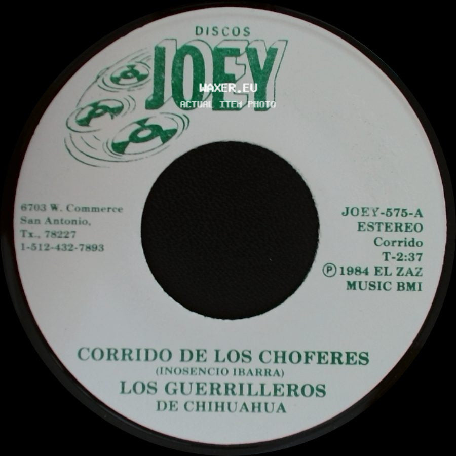 Los Guerrilleros De Chihuahua - Cuando Lloran Los Hombres / Corrido De Los Choferes side B