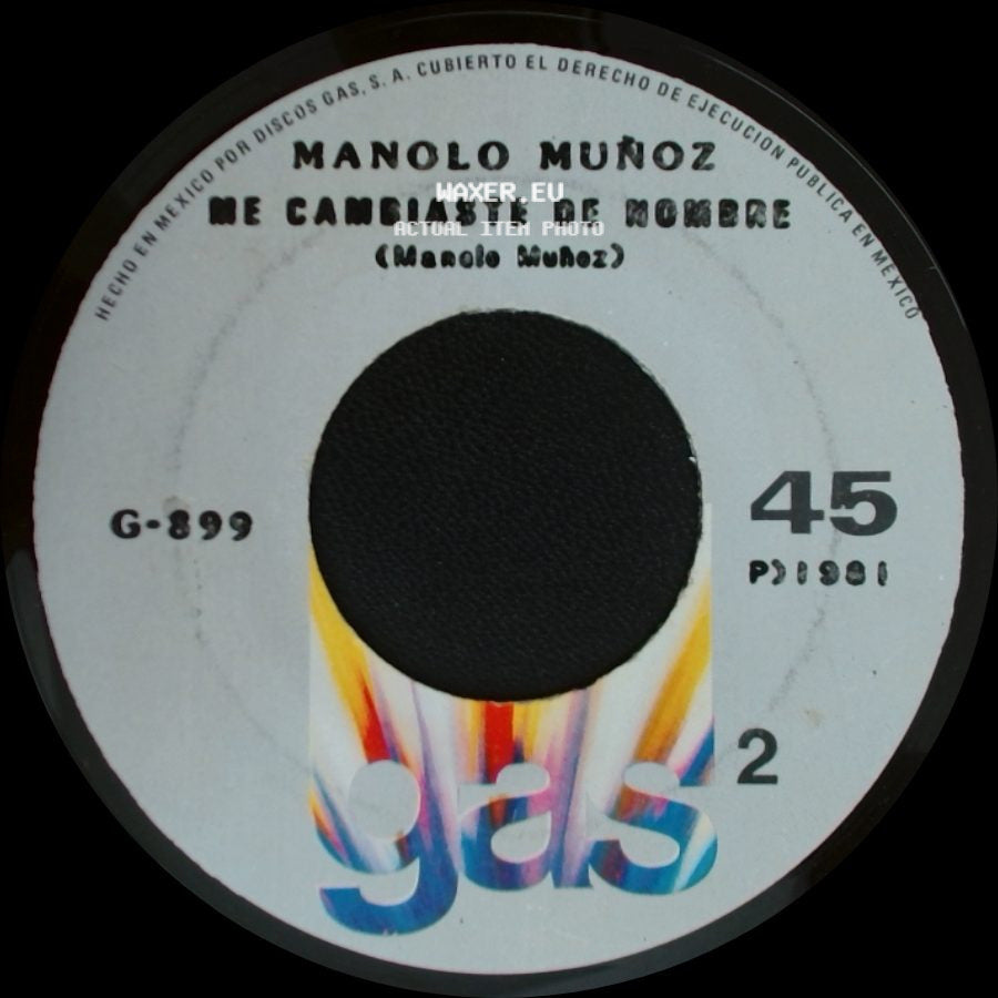 Manolo Muñoz - Ando Que Me Lleya / Me Cambiaste De Nombre side B