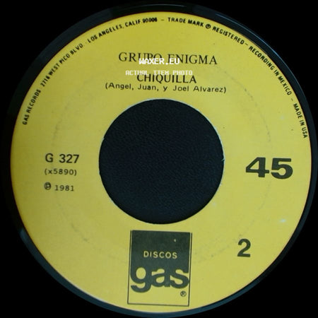 Grupo Enigma - Chiquilla / Hola Mi Amor side A