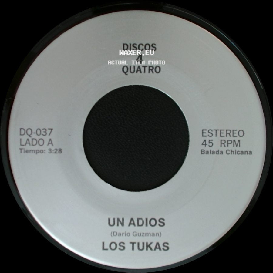 Los Tukas / Polo - Un Adios / El Ultimo Beso "Last Kiss" side A