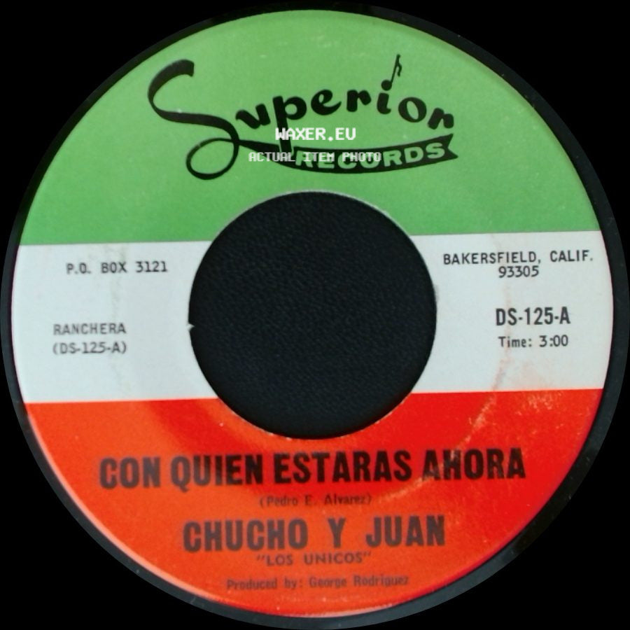 Chucho Y Juan - Con Quien Estaras Ahora / Asi Es La Vida side A