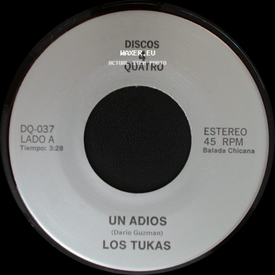 Los Tukas / Polo - Un Adios / El Ultimo Beso "Last Kiss" side A