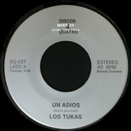 Los Tukas - Un Adios / Unknown Title B side A