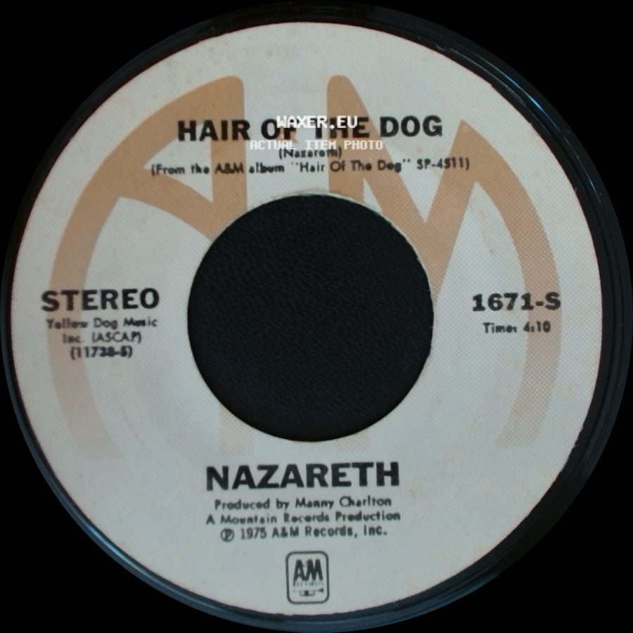 Nazareth - Love Hurts / Hair Of The Dog side B