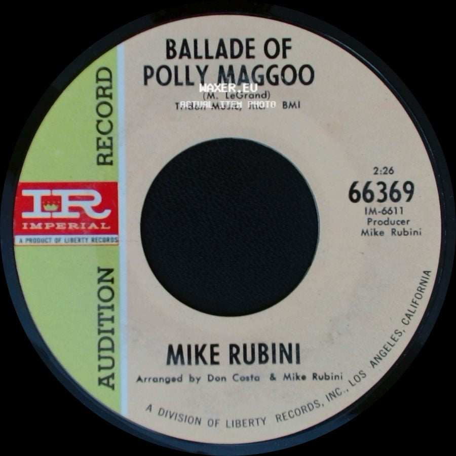 Mike Rubini - Ballade Of Polly Maggoo / Jade Bird (Green Lady) side A