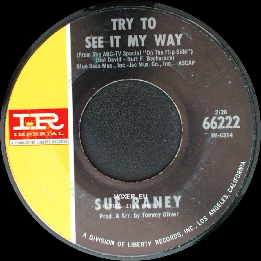 Sue Raney - Try To See It My Way / There Goes My Everything side A