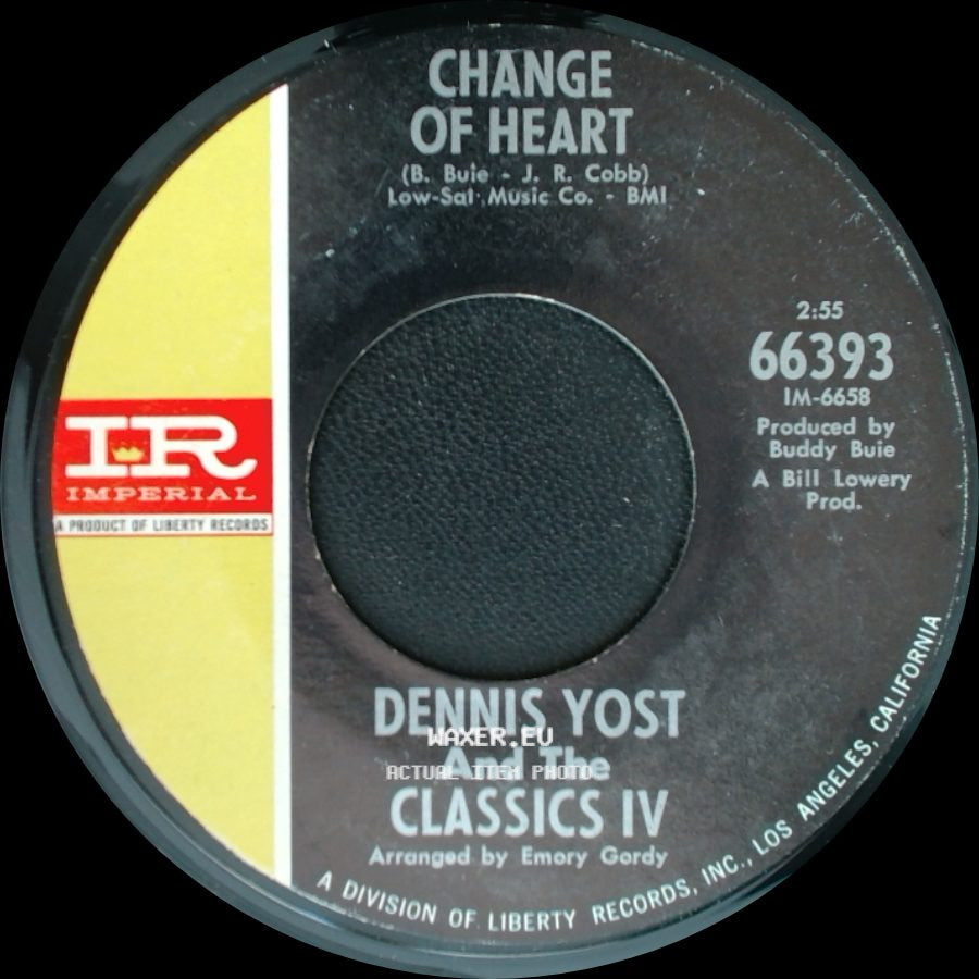 Dennis Yost And The Classics Iv - Rainy Day / Change Of Heart side B