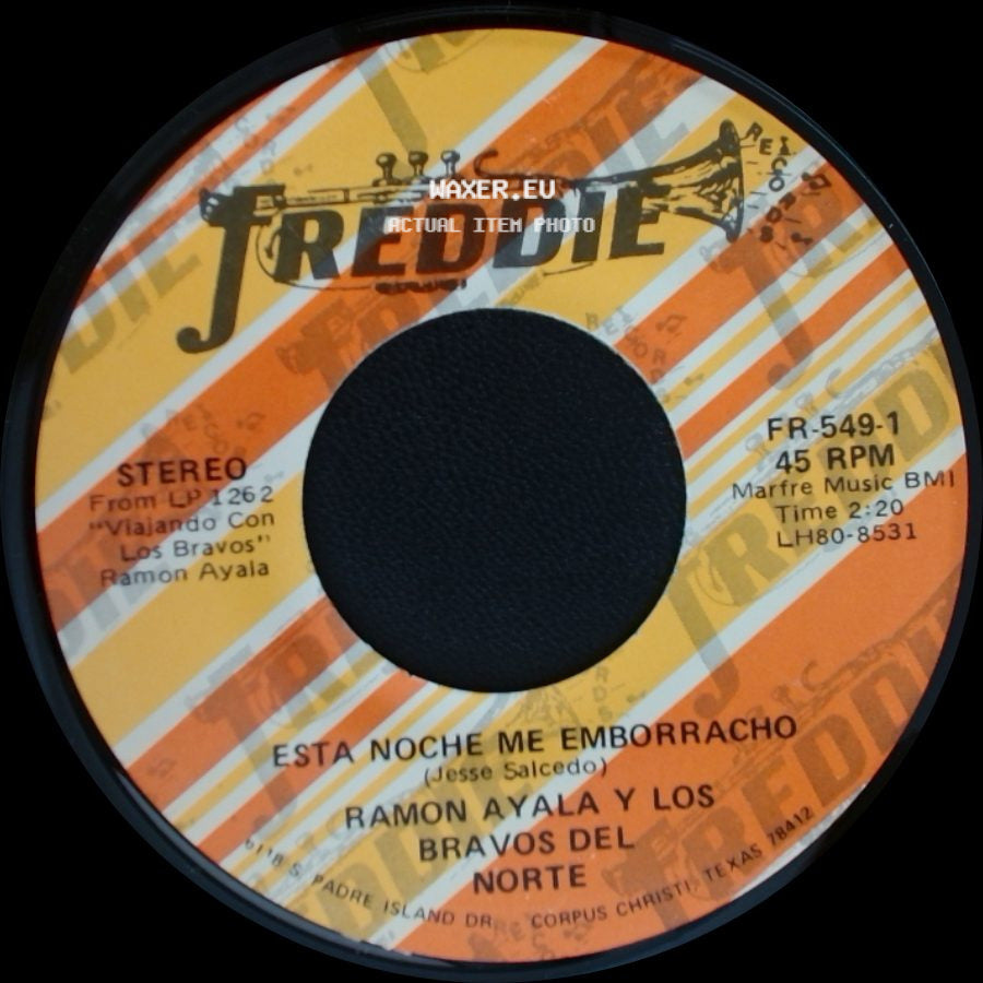 Ramon Ayala Y Los Bravos Del Norte - Tu Y La Mentira / Esta Noche Me Emborracho side B