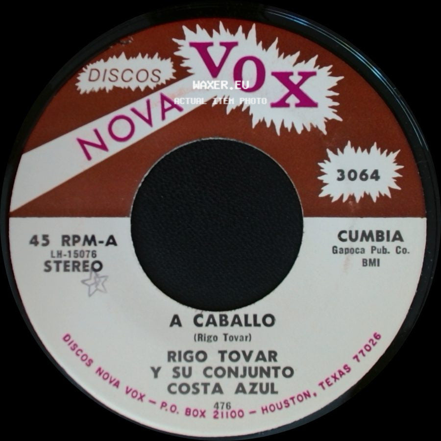 Rigo Tovar Y Su Conjunto Costa Azul - Te Quiero Dijiste / A Caballo side B