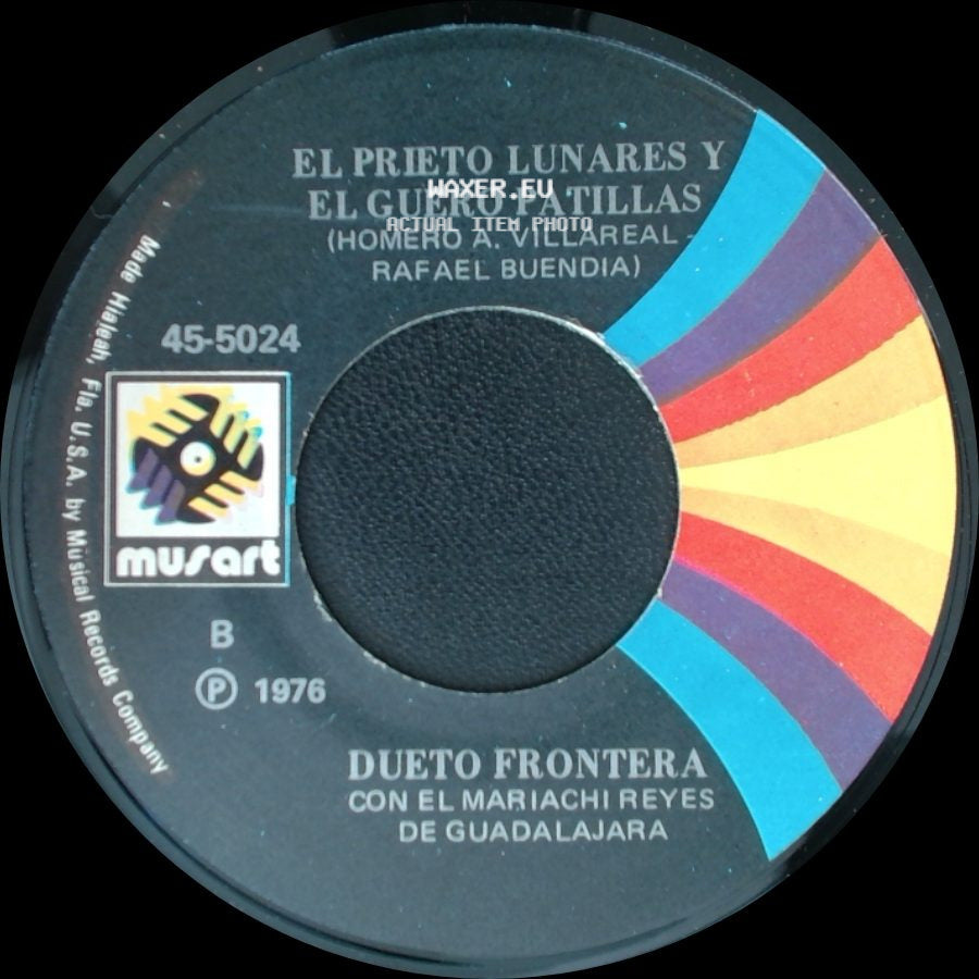 Dueto Frontera Con El Mariachi Reyes De Guadalajara / El Prieto Lunares Y El Guero Patillas - Aborresco (Rafael Buendia) / Dueto Frontera Con El Mariachi Reyes De Guadalajara side B