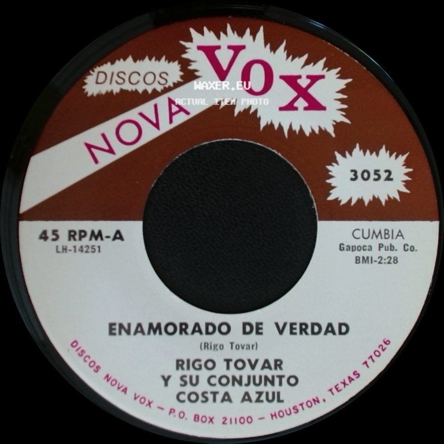 Rigo Tovar Y Su Conjunto Costa Azul - Porque Te Has Ido Mujer / Enamorado De Verdad side B