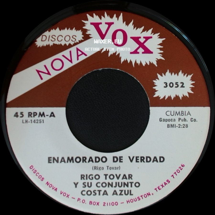 Rigo Tovar Y Su Conjunto Costa Azul - Porque Te Has Ido, Mujer / Enamorado De Verdad side B