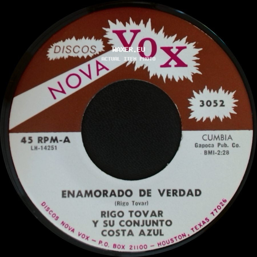 Rigo Tovar Y Su Conjunto Costa Azul - Porque Te Has Ido Mujer / Enamorado De Verdad side B