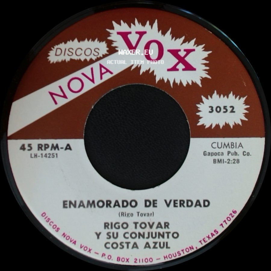 Rigo Tovar Y Su Conjunto Costa Azul - Porque Te Has Ido Mujer / Enamorado De Verdad side B