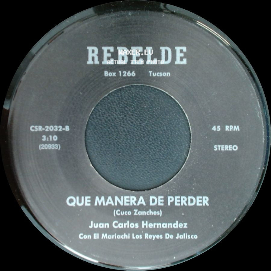 Juan Carlos Hernandez - Veronica / Que Manera De Perder side B
