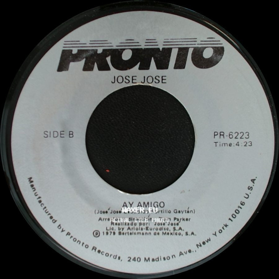 Jose Jose - Si Me Dejas Ahora / Ay Amigo side B
