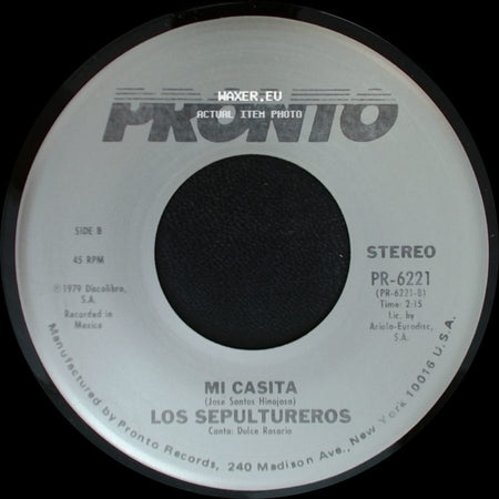 Los Sepultureros - Cumbia Galactica / Mi Casita side B