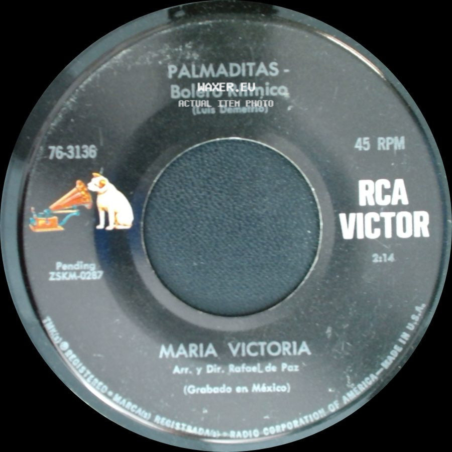 Maria Victoria - Palmaditas - Bolero Rítmico / Llanto Y Mas Llanto side A