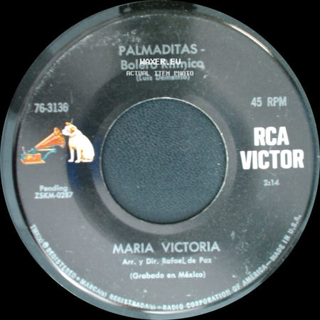Maria Victoria - Palmaditas - Bolero Rítmico / Llanto Y Mas Llanto side A