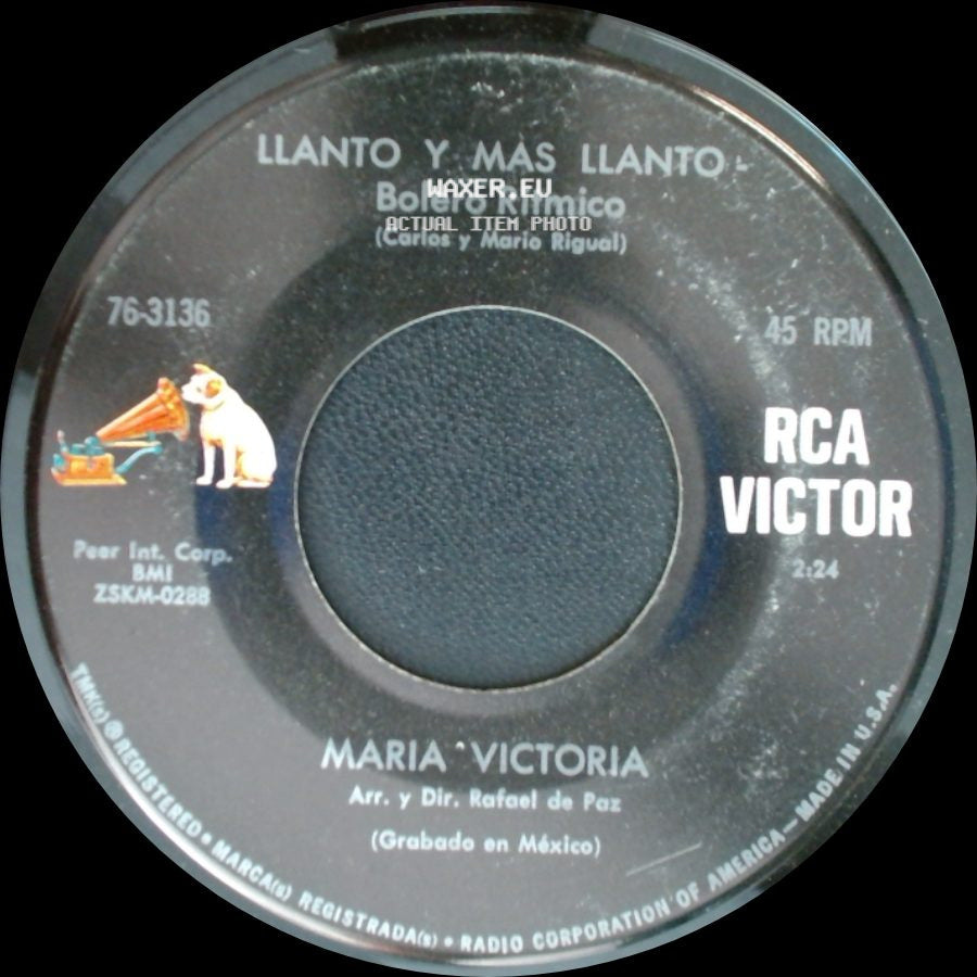 Maria Victoria - Palmaditas - Bolero Rítmico / Llanto Y Mas Llanto side B