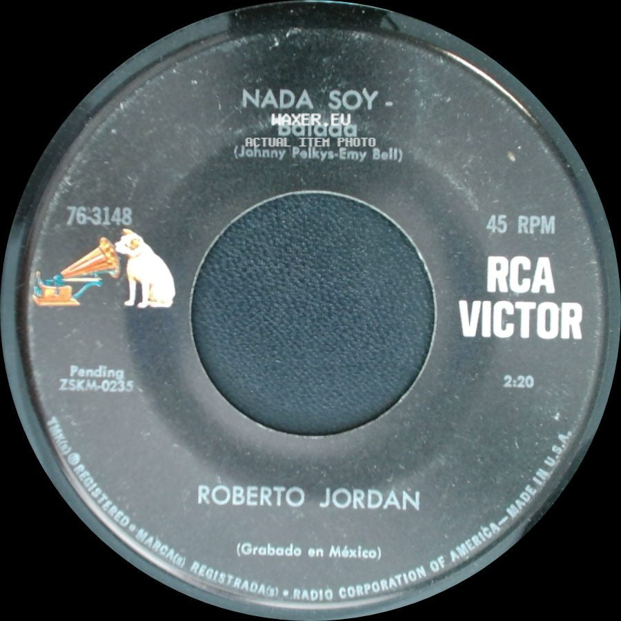 Roberto Jordan - Nada Soy - Balada / Lupita - Balada Blues side A