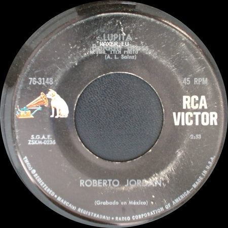 Roberto Jordan - Nada Soy - Balada / Lupita - Balada Blues side B