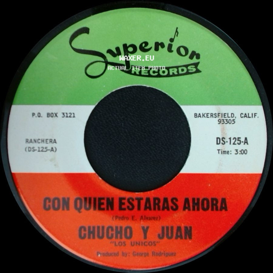 Chucho Y Juan - Con Quien Estaras Ahora / Asi Es La Vida side A