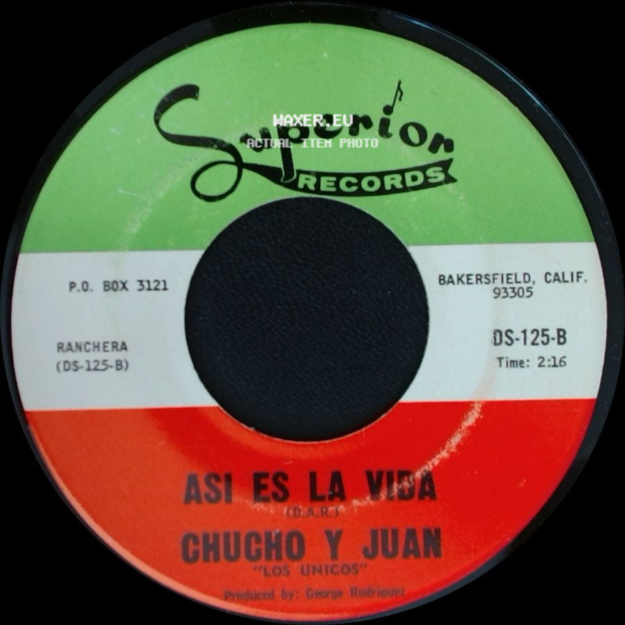 Chucho Y Juan - Con Quien Estaras Ahora / Asi Es La Vida side B