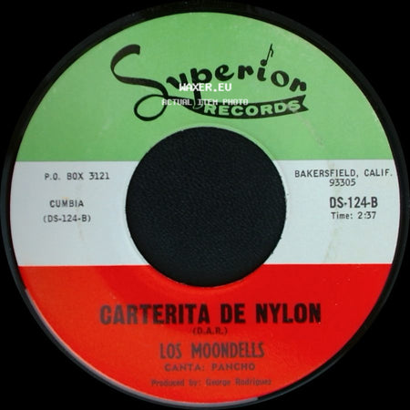 Los Moondells - Carterita De Nylon / Palomita Voladora side A
