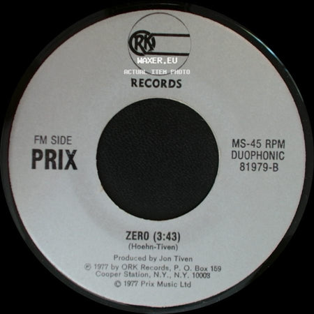 Prix - Girl / Everytime I Close My Eyes / Zero side B