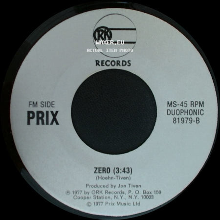 Prix - Girl / Everytime I Close My Eyes / Zero side B