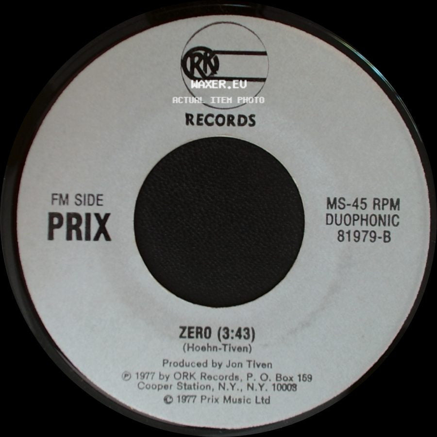 Prix - Girl / Everytime I Close My Eyes / Zero side B