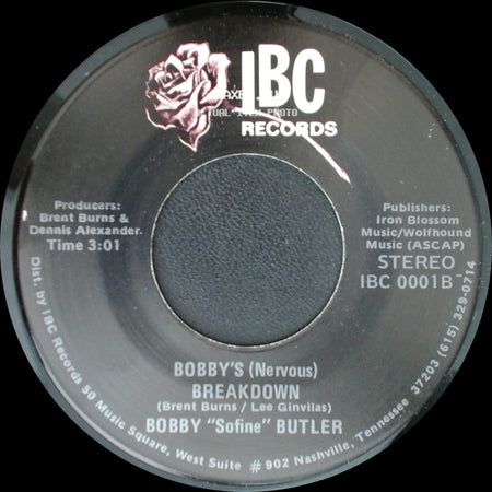 Bobby "Sofine" Butler - Cheaper Crude Or No More Food / Bobby's (Nervous) Breakdown side B