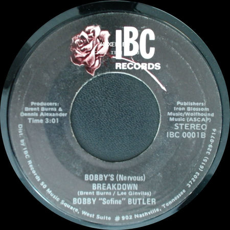 Bobby "Sofine" Butler - Bobby's (Nervous) Breakdown / Cheaper Crude Or No More Food side A
