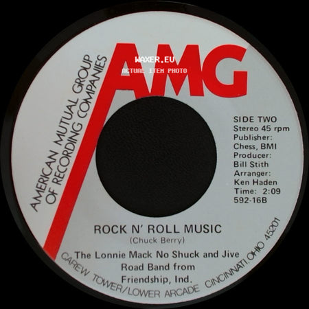 Melvin Carter / The Lonnie Mack No Shuck And Jive Road Band From Friendship, Ind. - Midnight Brew / Rock N' Roll Music side B