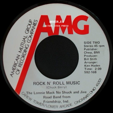 Melvin Carter / The Lonnie Mack No Shuck And Jive Road Band From Friendship, Ind. - Midnight Brew / Rock N' Roll Music side B
