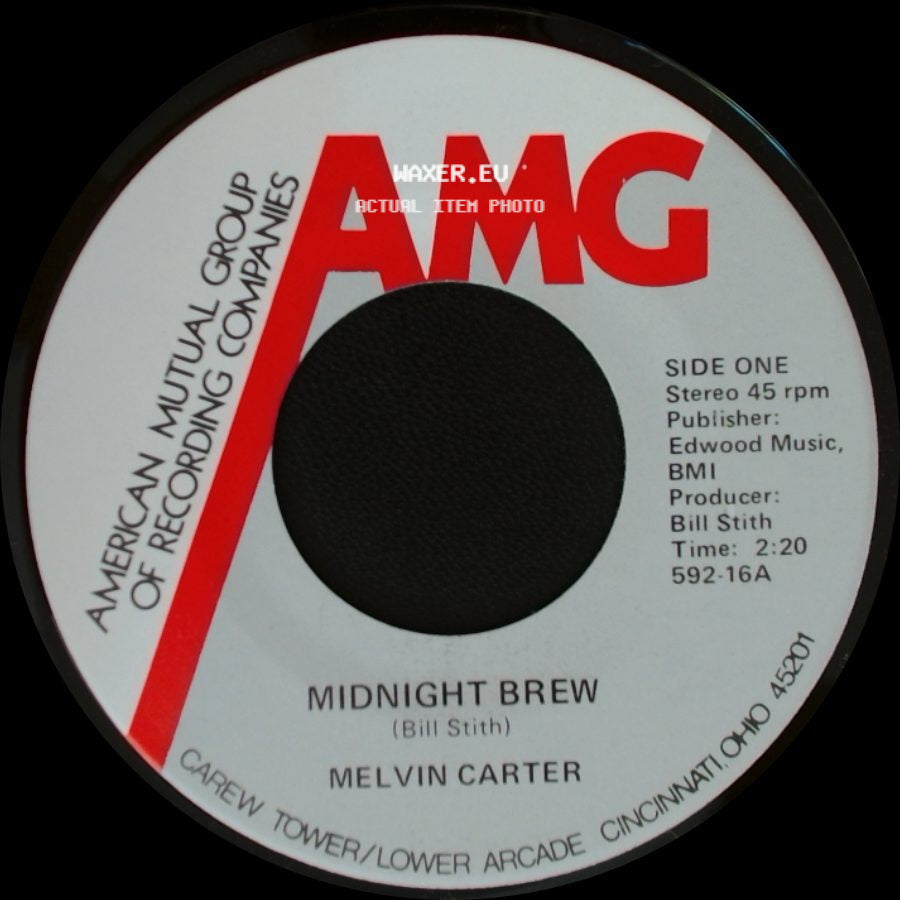 Melvin Carter / The Lonnie Mack No Shuck And Jive Road Band From Friendship, Ind. - Midnight Brew / Rock N' Roll Music side A