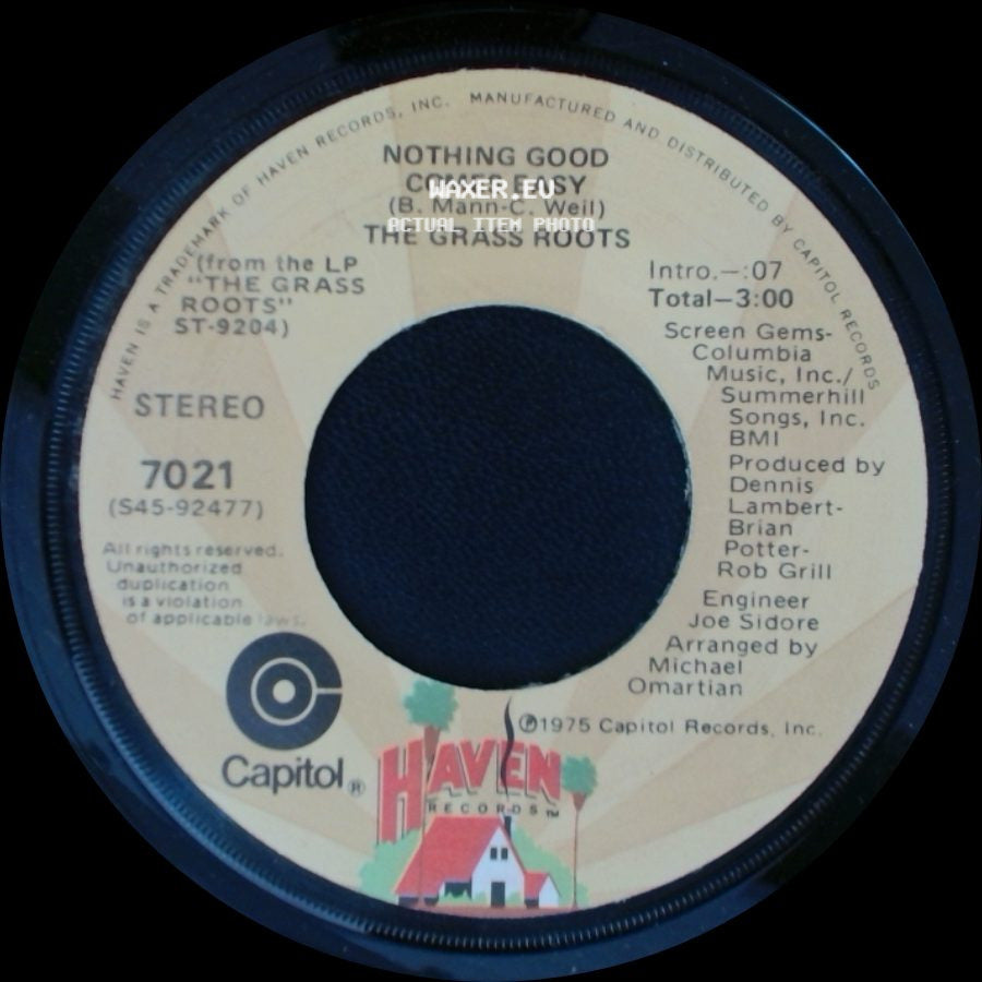 The Grass Roots - Nothing Good Comes Easy / Naked Man side A