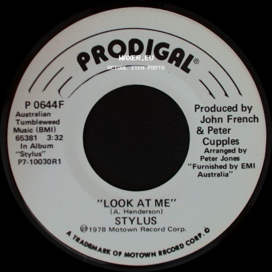 Stylus - Look At Me / Look At Me side B