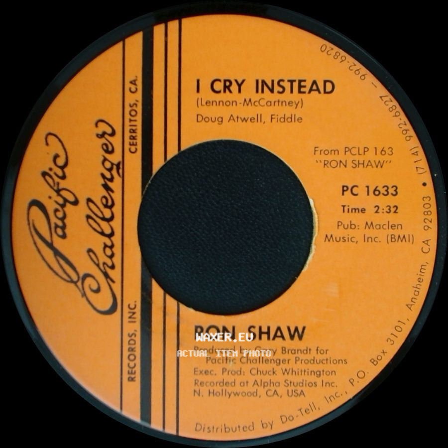 Ron Shaw - I Cry Instead / Kansas City side A