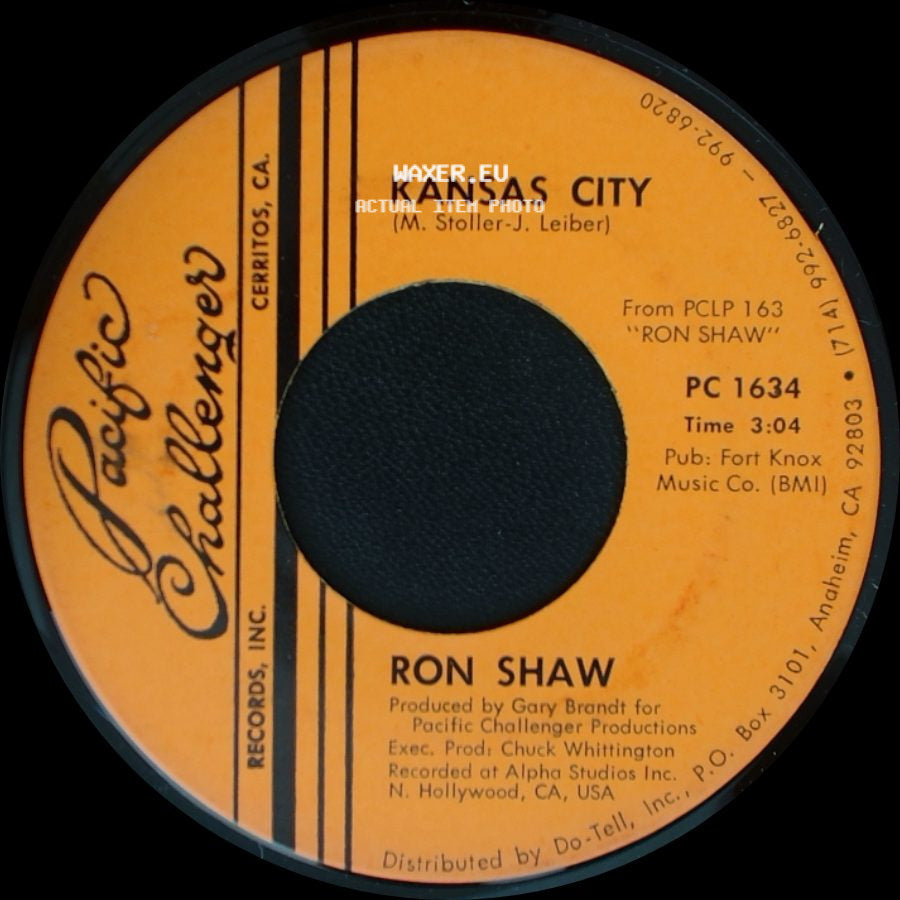 Ron Shaw - I Cry Instead / Kansas City side B