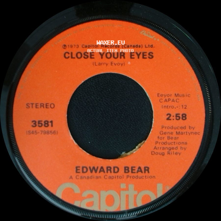 Edward Bear - Close Your Eyes / Cachet County side A