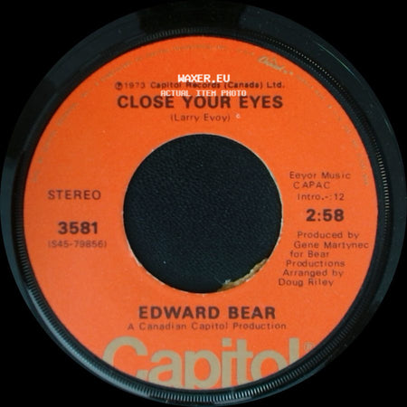 Edward Bear - Close Your Eyes / Cachet County side A