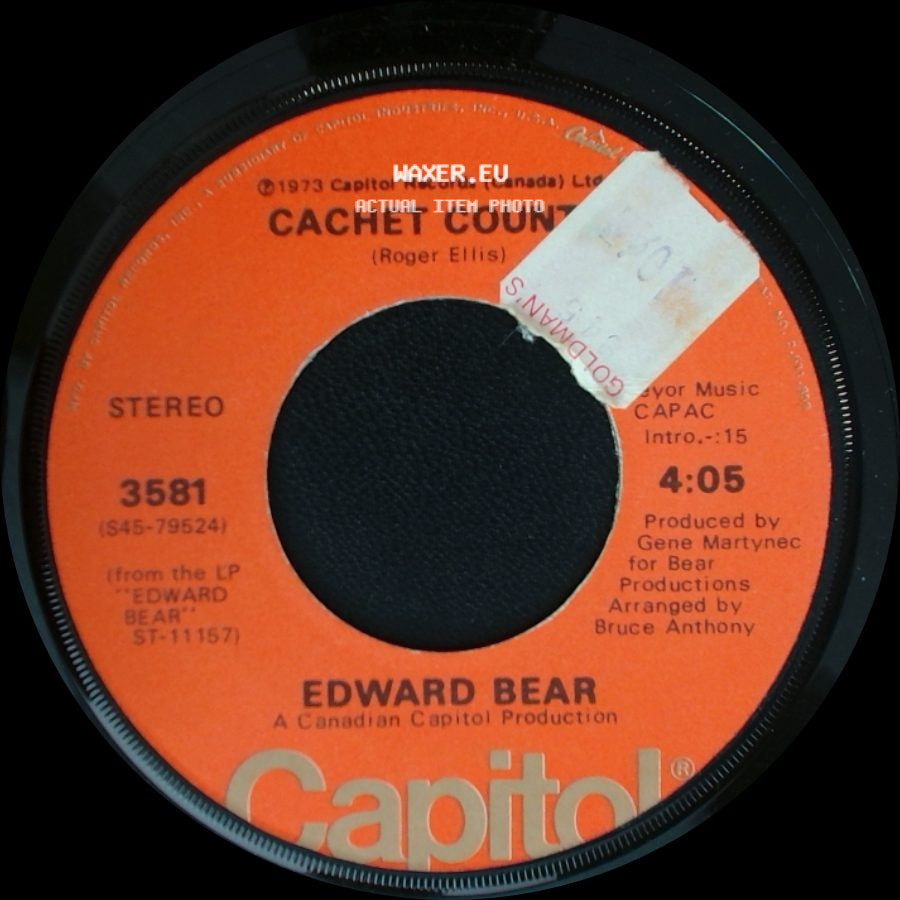 Edward Bear - Close Your Eyes / Cachet County side B