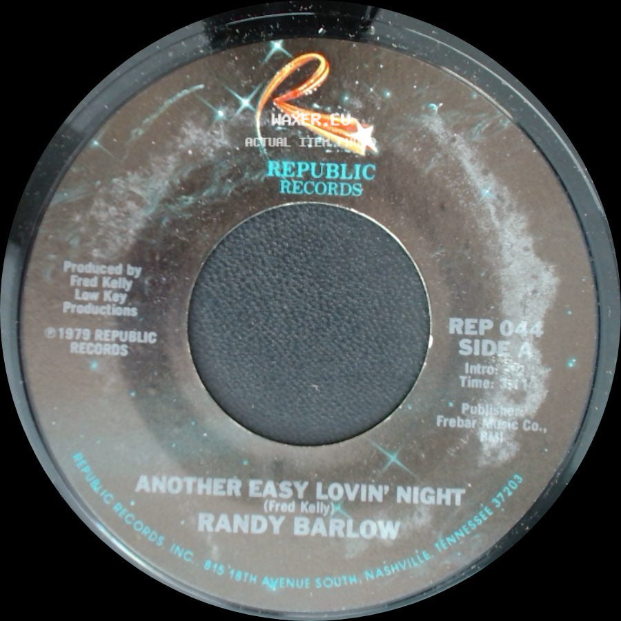 Randy Barlow - Another Easy Lovin' Night / Louisiana Delta side A