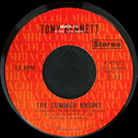 Tony Bennett - Somewhere Along The Line / The Summer Knows side B