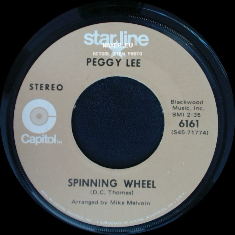 Peggy Lee - Is That All There Is / Spinning Wheel side B
