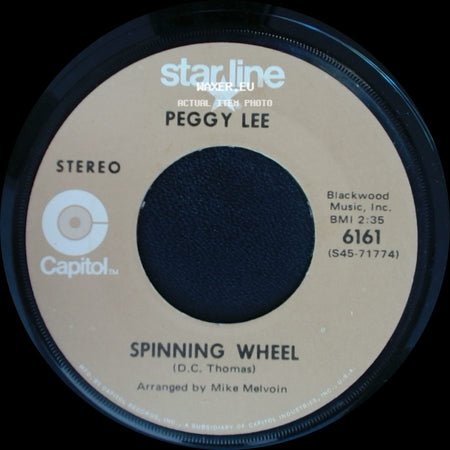 Peggy Lee - Is That All There Is / Spinning Wheel side B