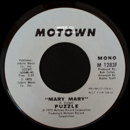 Puzzle - Mary Mary / Mary Mary side B